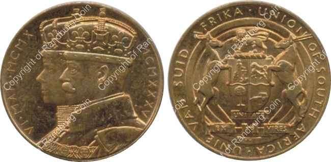*#* SA 1935 Union of SA King George V silver jubilee medallion *#*