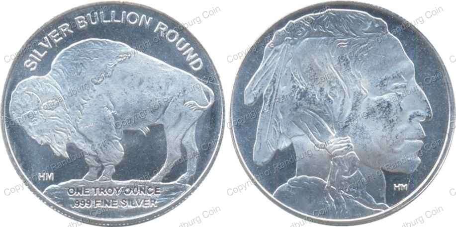 *#* USA Silver 1 oz Indian Head/Bison Medallion *#*
