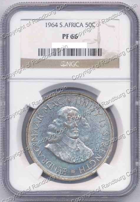 *#* 1964 NGC 50 CENT SLABBED PF 66 *#*