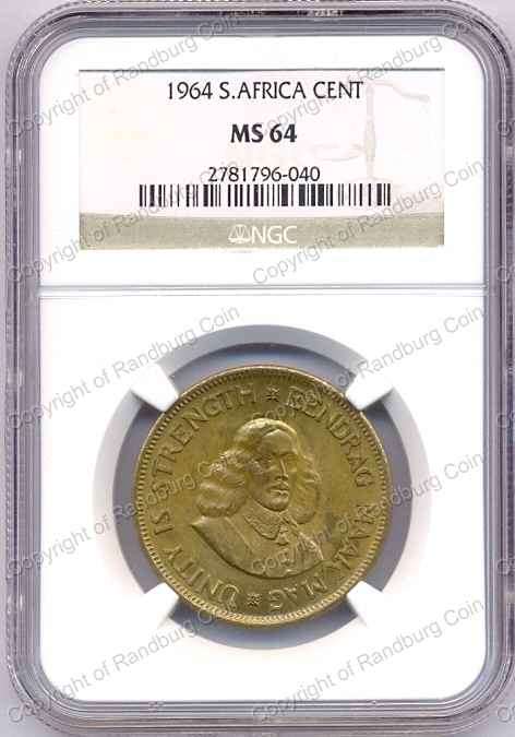 *#* 1964 CENT NGC SLABBED MS 64 *#*