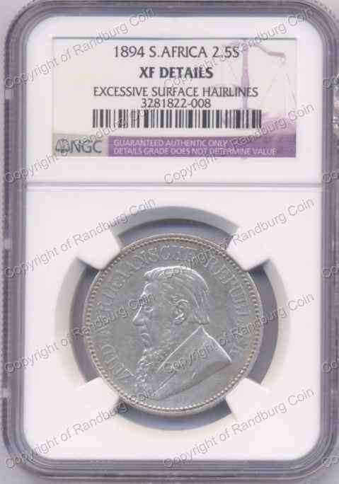 *#* 1894 HALF CROWN NGC SLABBED DETAILS XF EXCSVE SRF HRLNS *#*