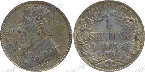 *#* 1897 ONE SHILLING - POW ART *#*