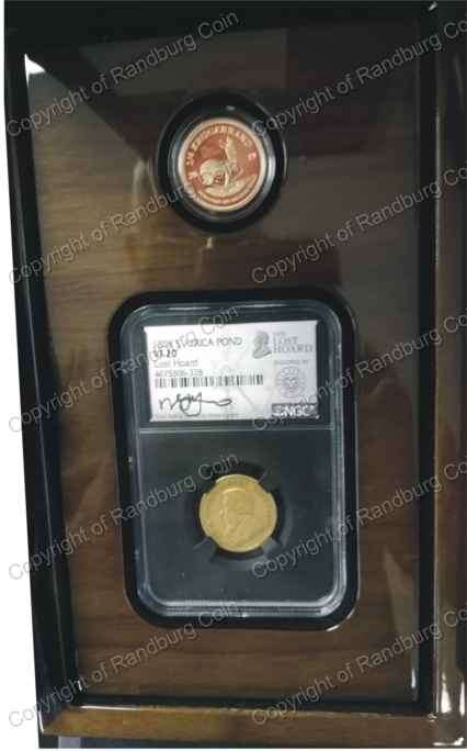 *#* 1898 LOST HOARD GOLD POND NGC VF 20 with the MINT-MARKED 1/4oz KRUGERRAND *#*