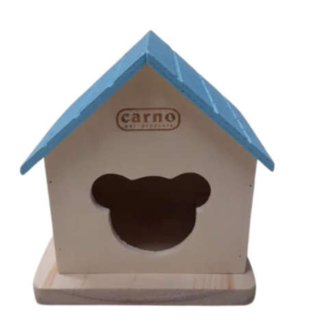 Hamster House (wood) 10.7cm x 10cm x 10.4cm