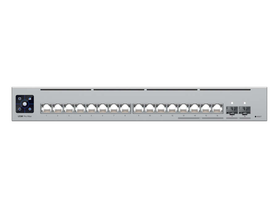 Ubiquiti UniFi Pro Max Switch 16 with 12 Gigabit 4x 2.5Gbps 2SFP+ | USW-Pro-Max-16