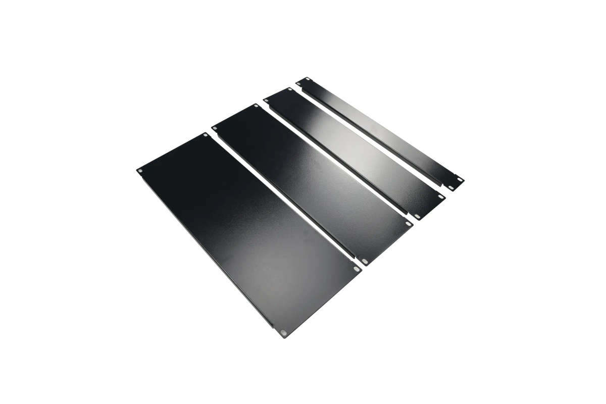 Acconet Blanking Plate, 2U, Black, 19"