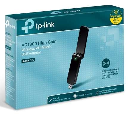TP-LINK T4U AC1300 Wireless Dual Band USB Adapter