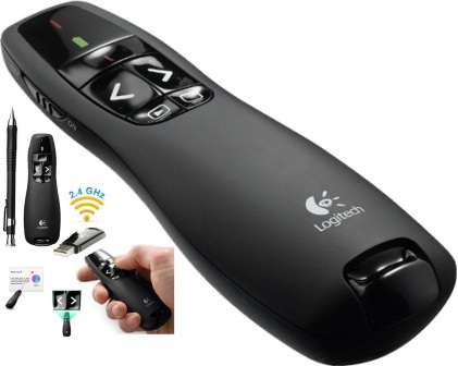 Logitech R400 Presenter - (Red