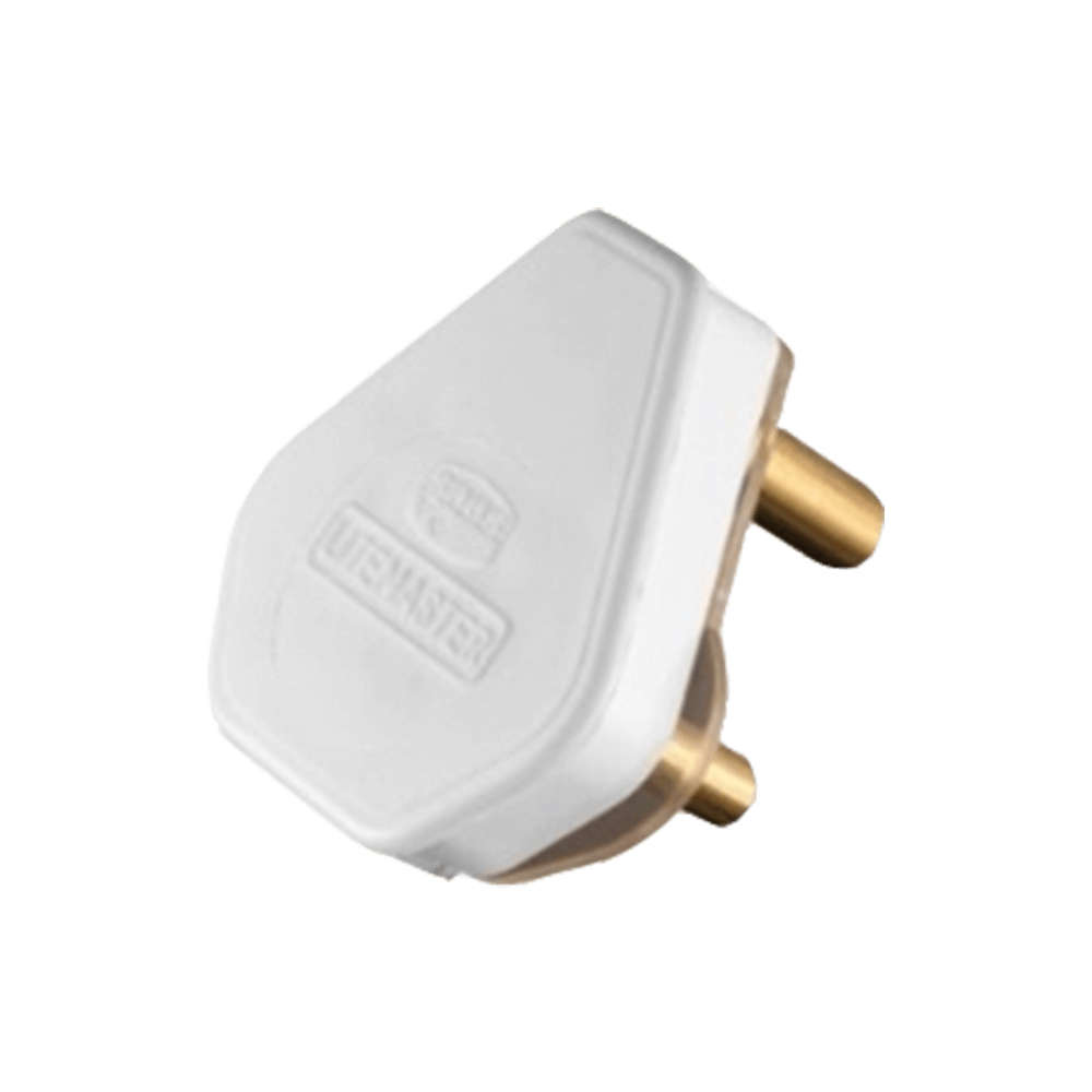3 PRONG NORMAL PLUG - WHITE