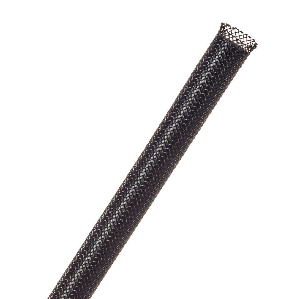 1M BUNDLE BRAID 6.4MM BLACK (PTN0.25BK)