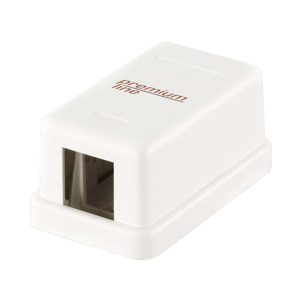 CAT6 PREMIUM LINE UNPOPULATED SURFACE MOUNT SHELL