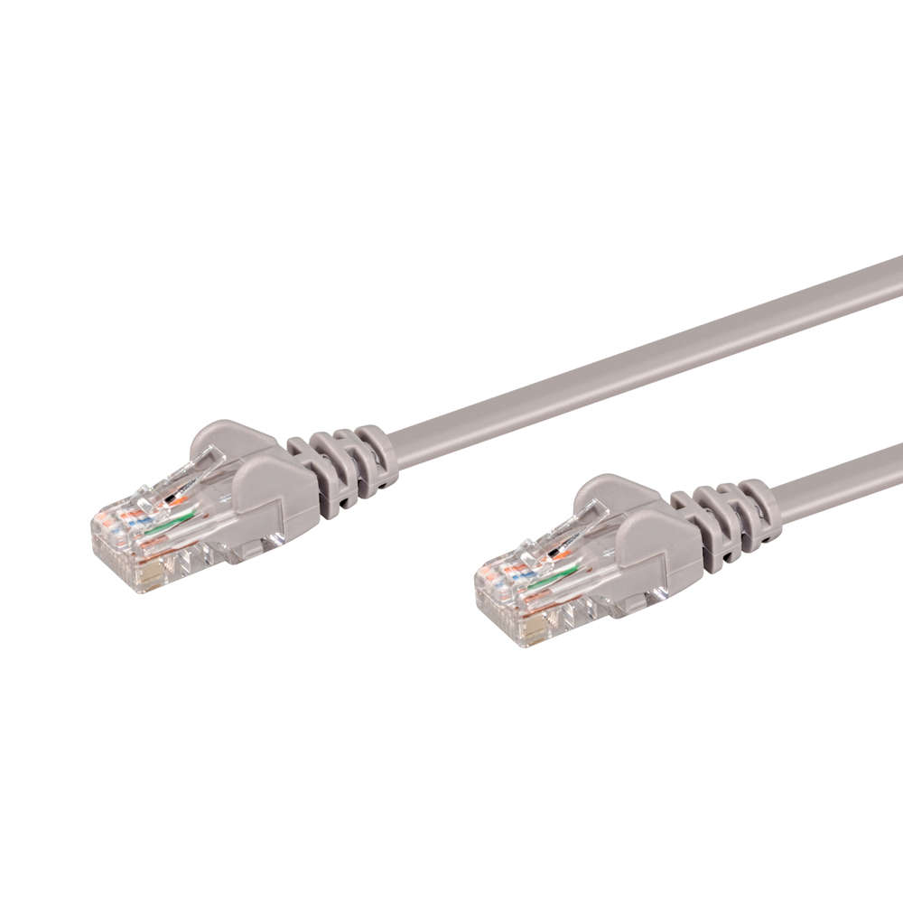 2M CAT5E MOULDED FLYLEAD - GREY