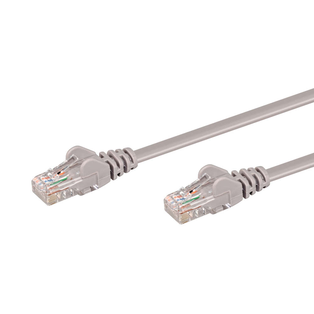 10M CAT5E MOULDED FLYLEAD - GREY