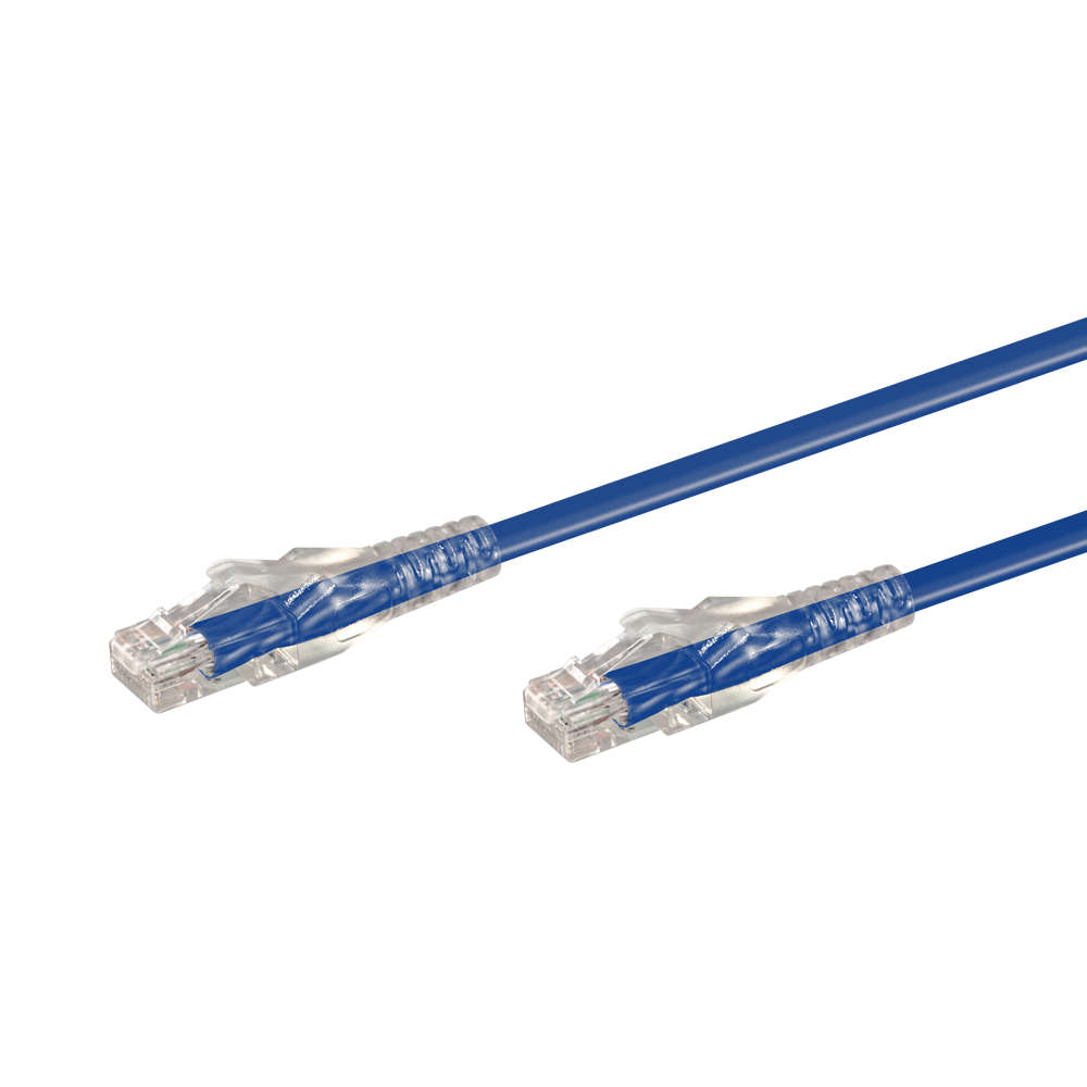 3M CAT6 MOULDED FLYLEAD - BLUE