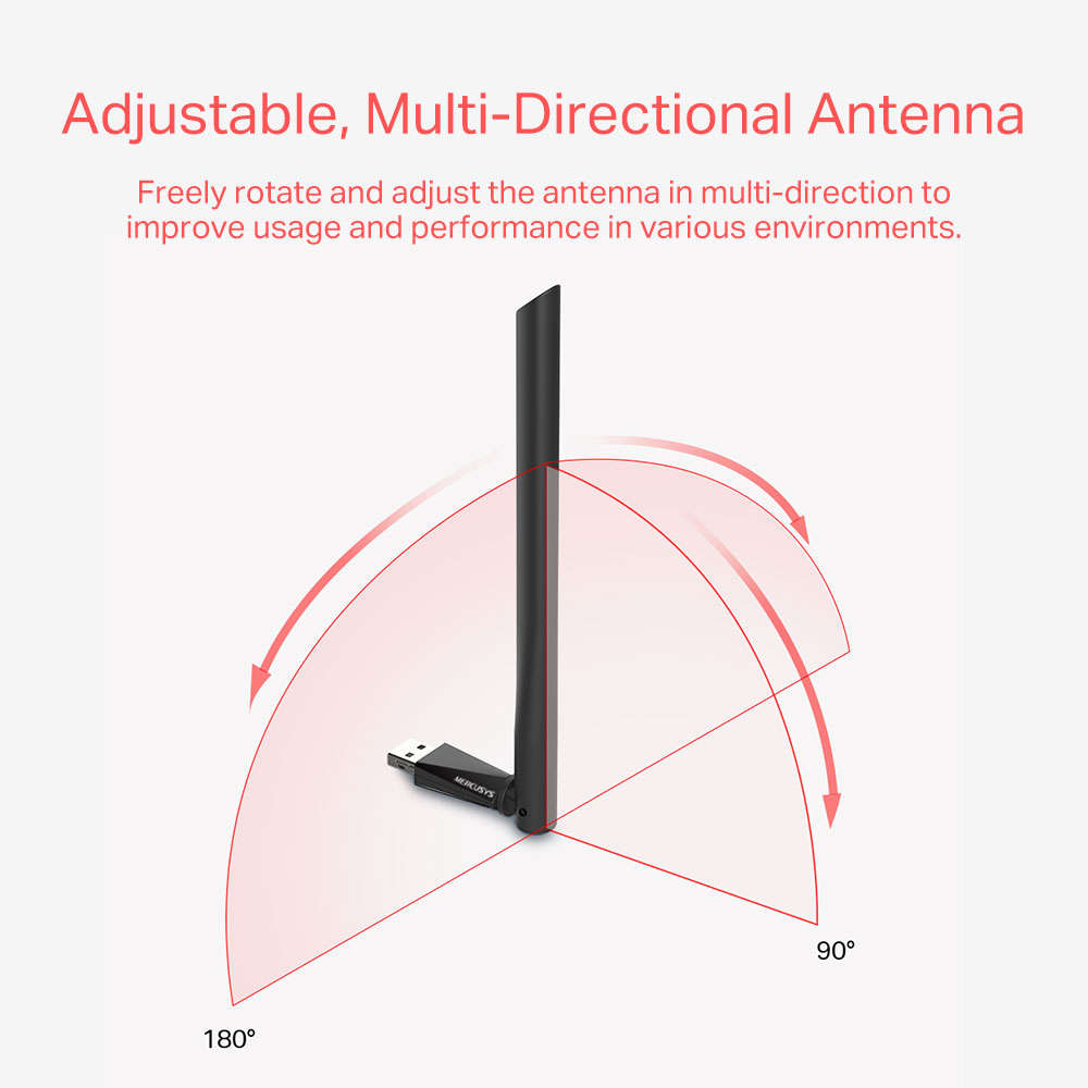 MERCUSYS AC650 HIGH GAIN WIR DUAL BAND USB