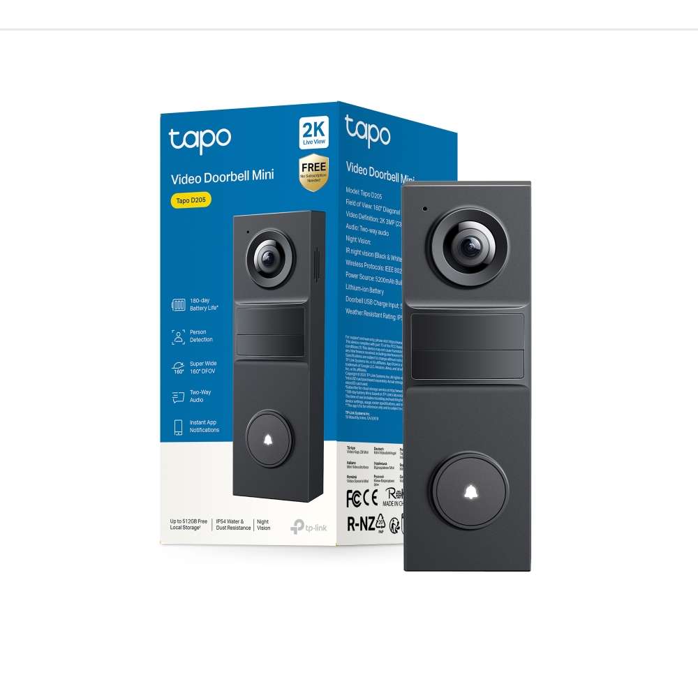 TP-LINK TAPO 2K WIRE FREE VIDEO DOORBELL