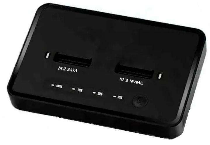 DUAL BAY M.2 SSD DOCK WITH CLONE