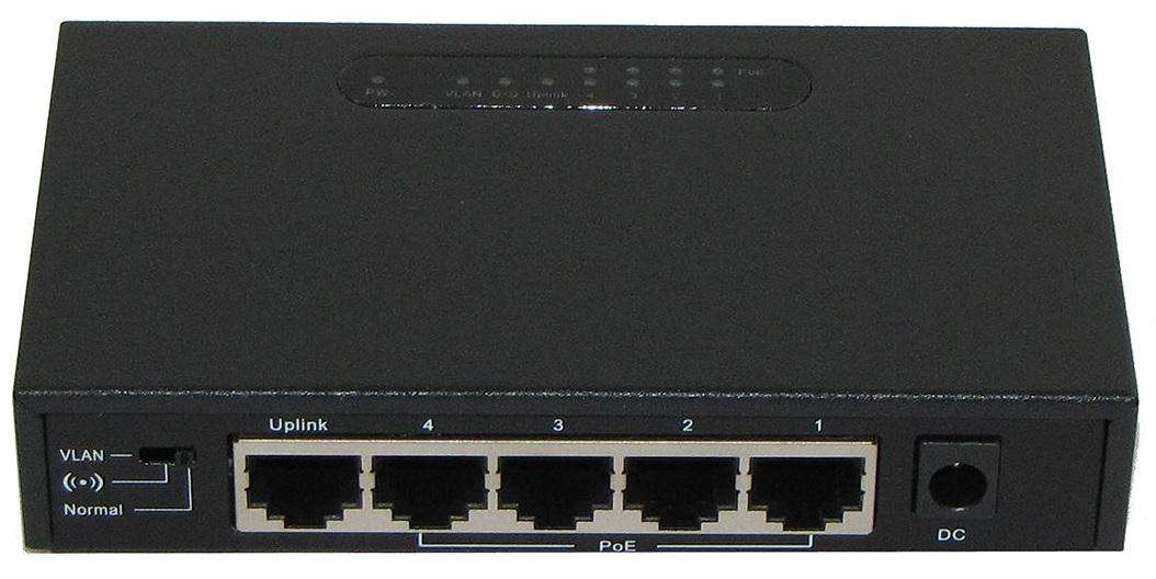 4 PORT 10/100 POE + 1 LAN