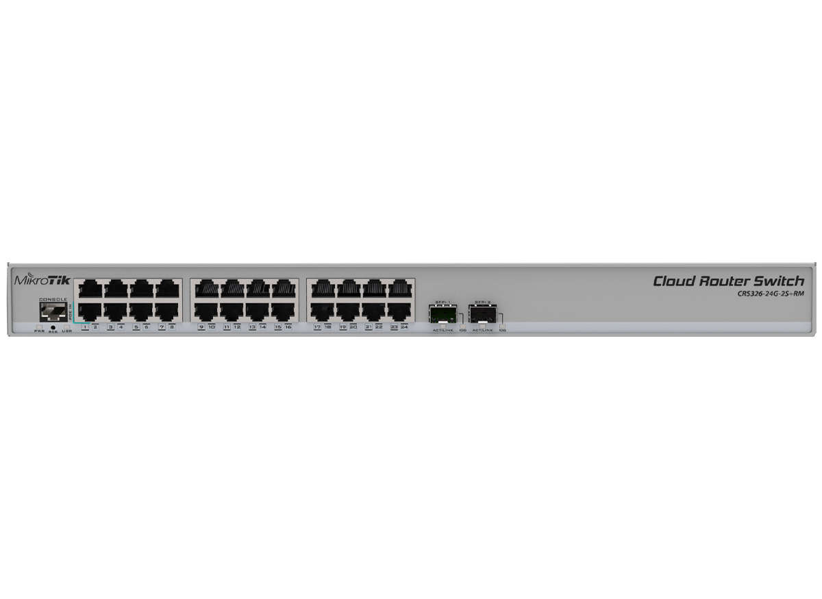 MikroTik Cloud Router Switch 24 Port Gigabit 2SFP+
