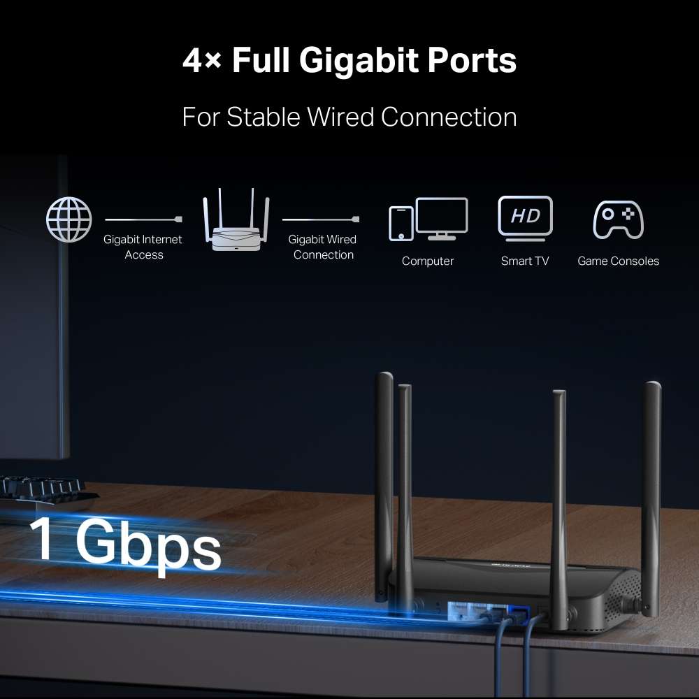 MERCUSYS BE3600 DUAL BAND WIFI7 1GB ROUTER