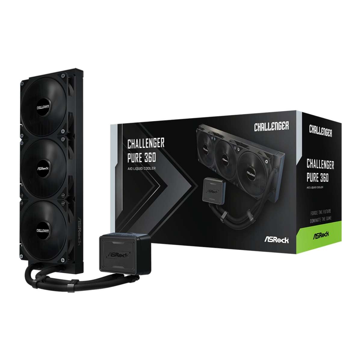 ASRock Challenger Pure 360 AIO Liquid Cooler - Black