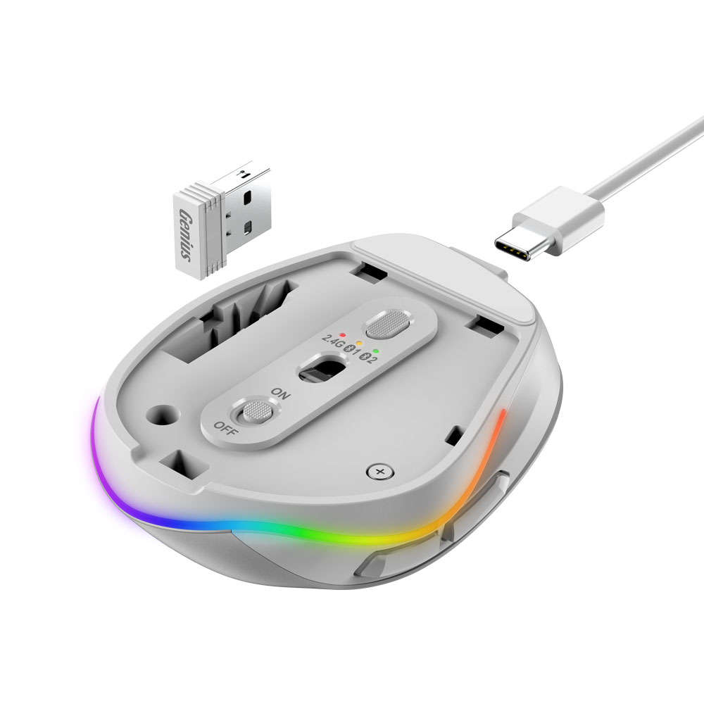 GENIUS ERGO BLUETOOTH SILENT MINI MOUSE, SILVER