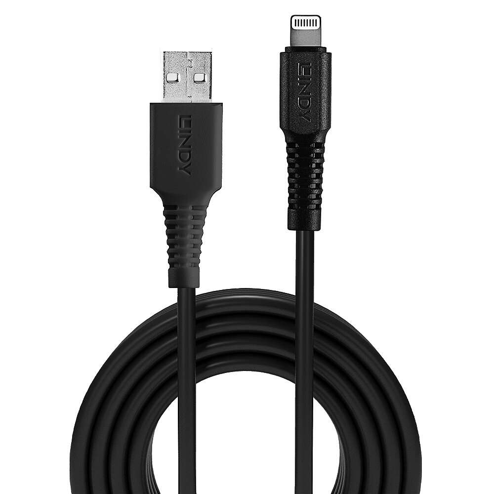 LINDY 3M USB TO LIGHT CABLE BLACK (31322)