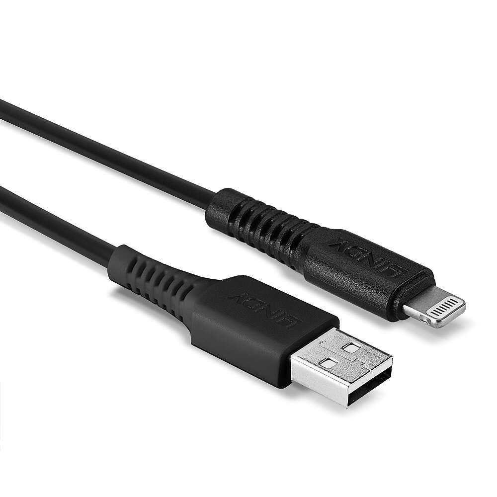 LINDY 3M USB TO LIGHT CABLE BLACK (31322)