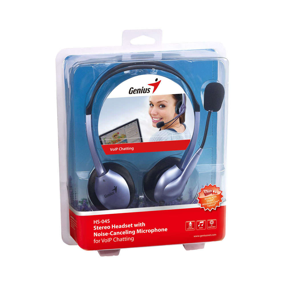GENIUS HEADSET WITH 2X STEREO MIC / AUDIO