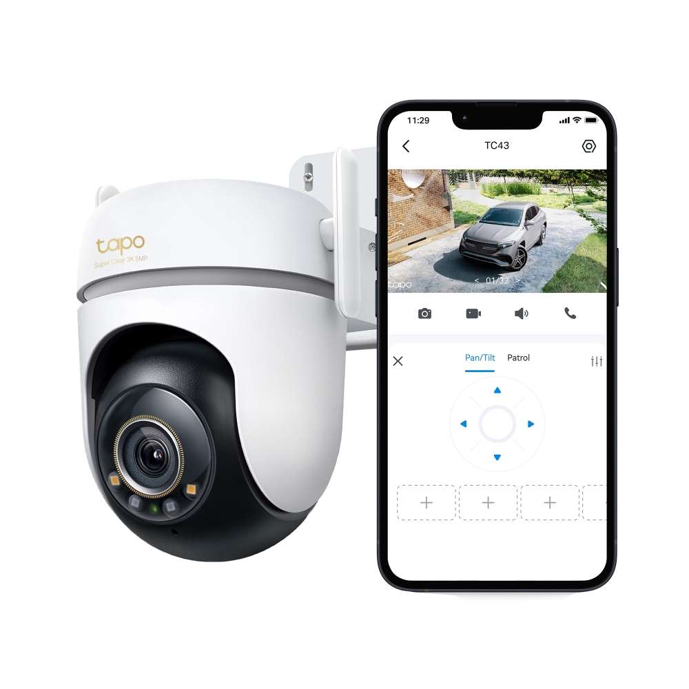TP-LINK TAPO 3K 5MP PAN TILT WIFI