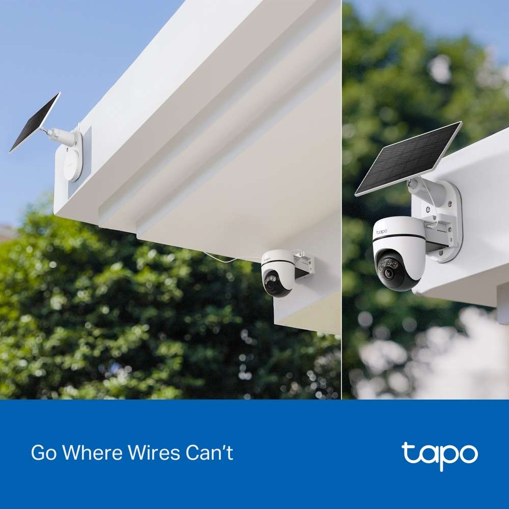TP-LINK TAPO SOLAR POWER 3K 5MP PAN TILT CAMERA