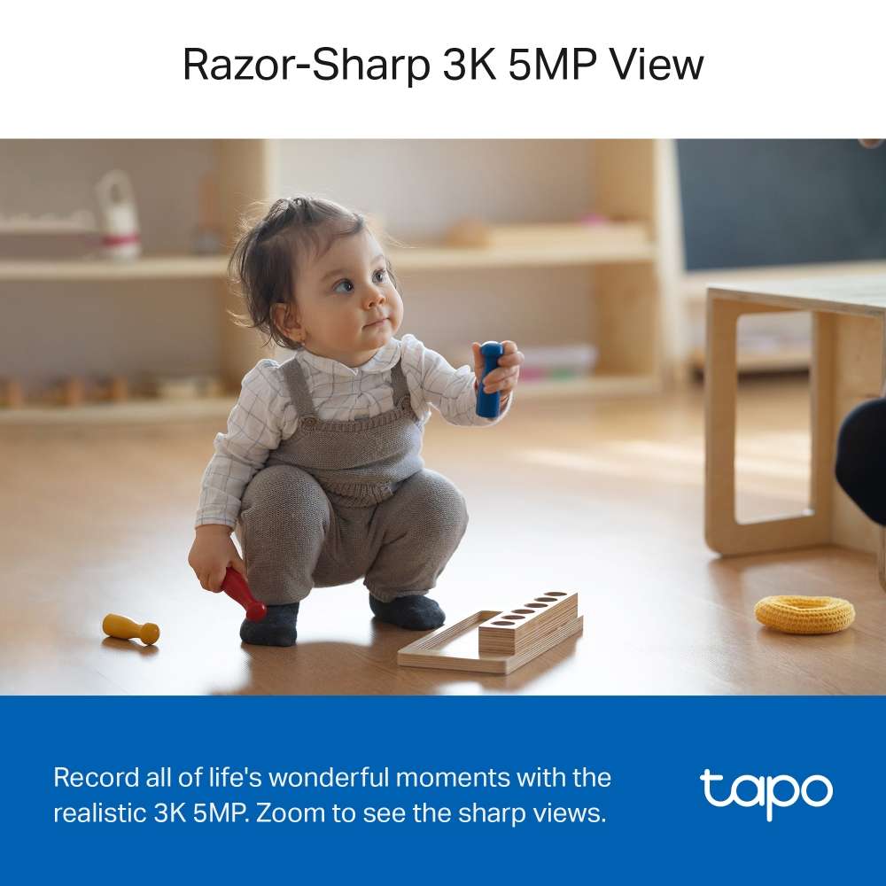 TP-LINK TAPO 3K 5MP PAN TILT WIFI