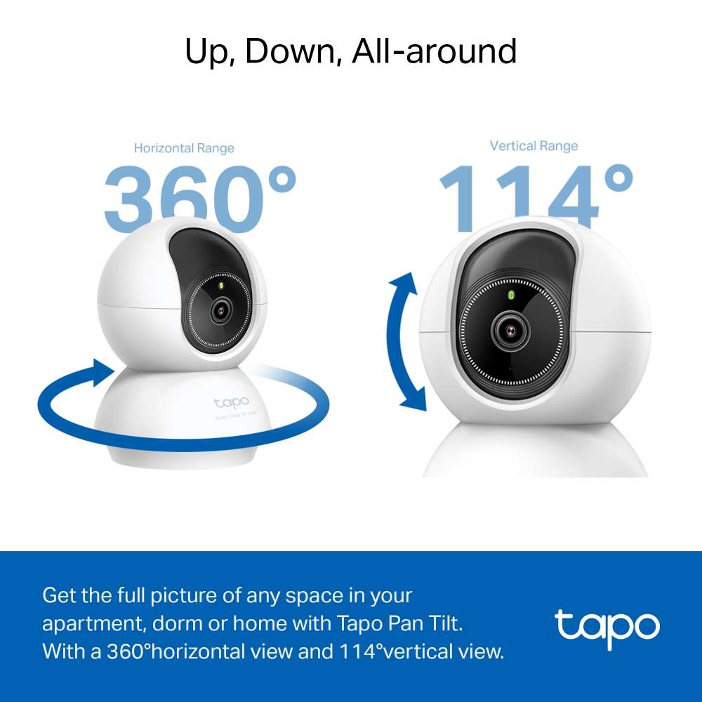 TP-LINK TAPO 3K 5MP PAN TILT WIFI