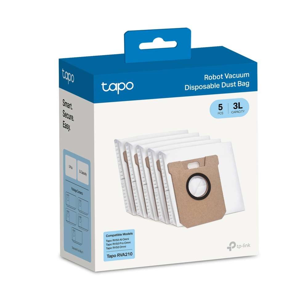 TP-LINK TAPO RVA210 ROBOT VACUUM DISPOSABLE DUST BAGS (5-PACK)