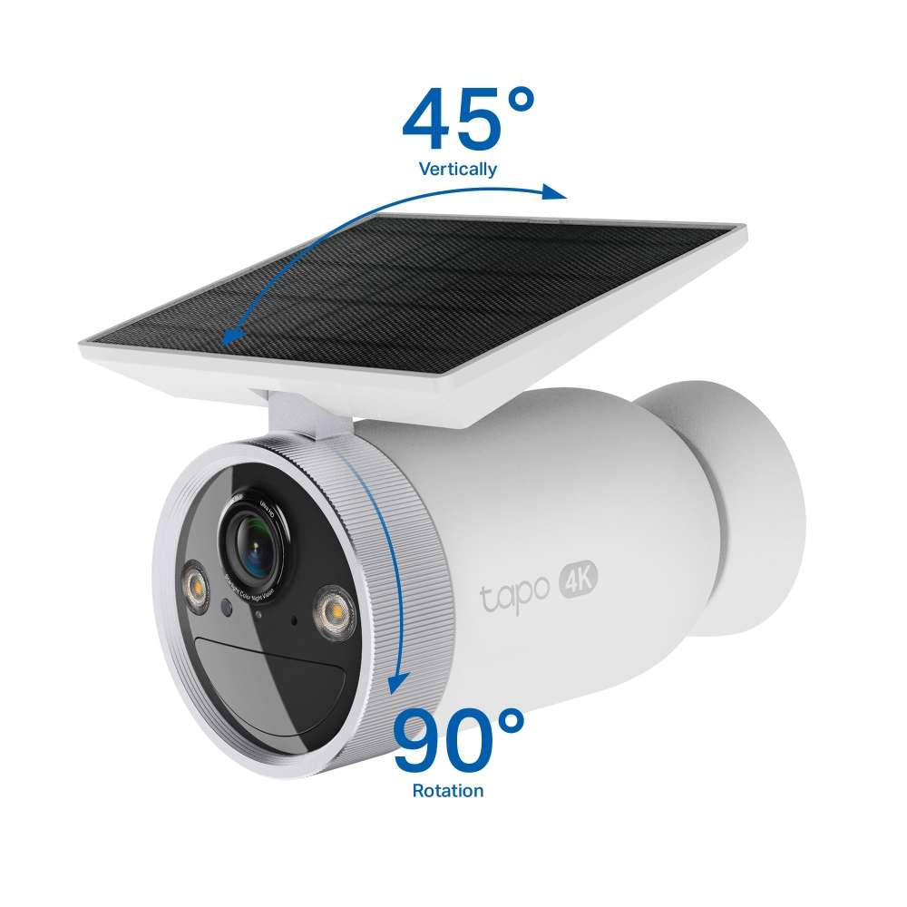 TP-LINK TAPO C465 4K 8MP BATTERY-POWERED SECURITY CAMERA WITH BUILT-IN SOLAR PANEL