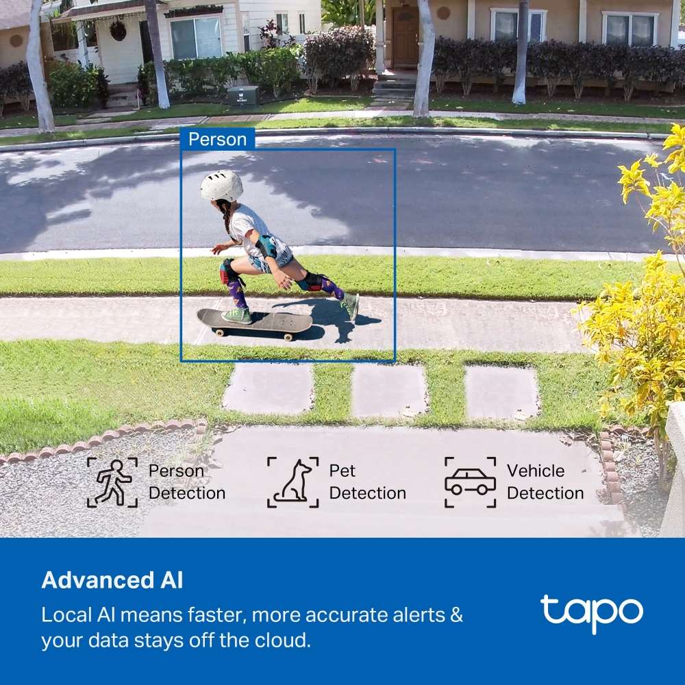 TP-LINK TAPO C465 4K 8MP BATTERY-POWERED SECURITY CAMERA WITH BUILT-IN SOLAR PANEL