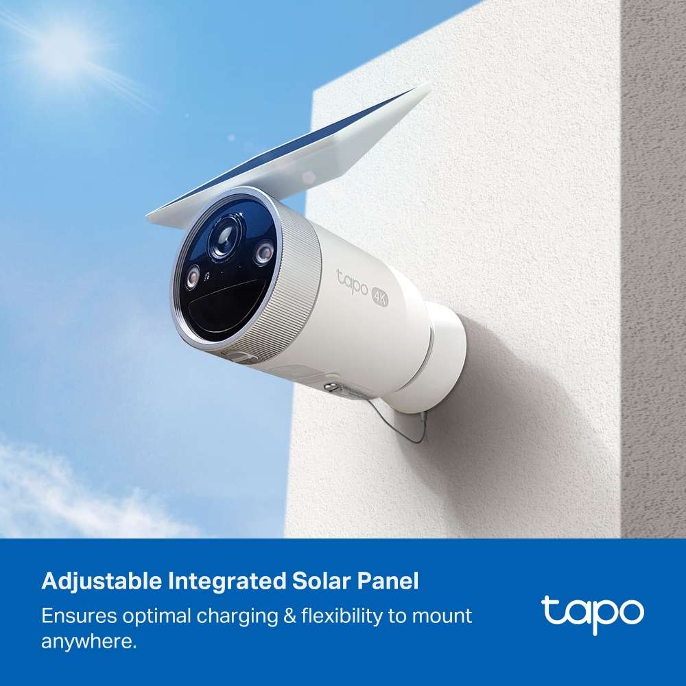 TP-LINK TAPO C465 4K 8MP BATTERY-POWERED SECURITY CAMERA WITH BUILT-IN SOLAR PANEL
