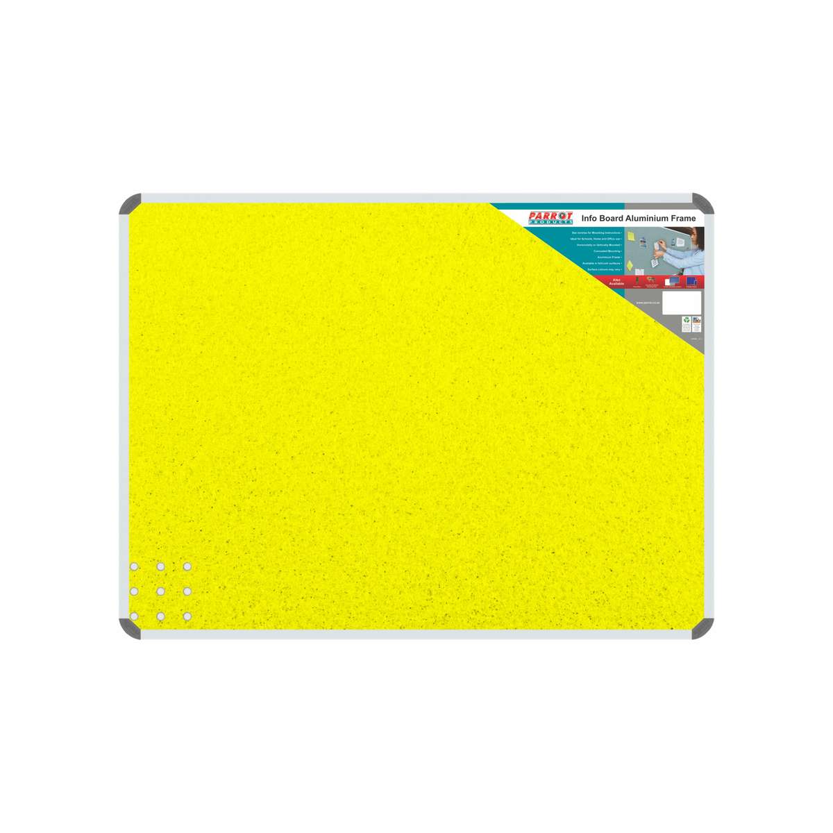 INFO BOARD ALUMINIUM FRAME 1000 * 1000MM YELLOW