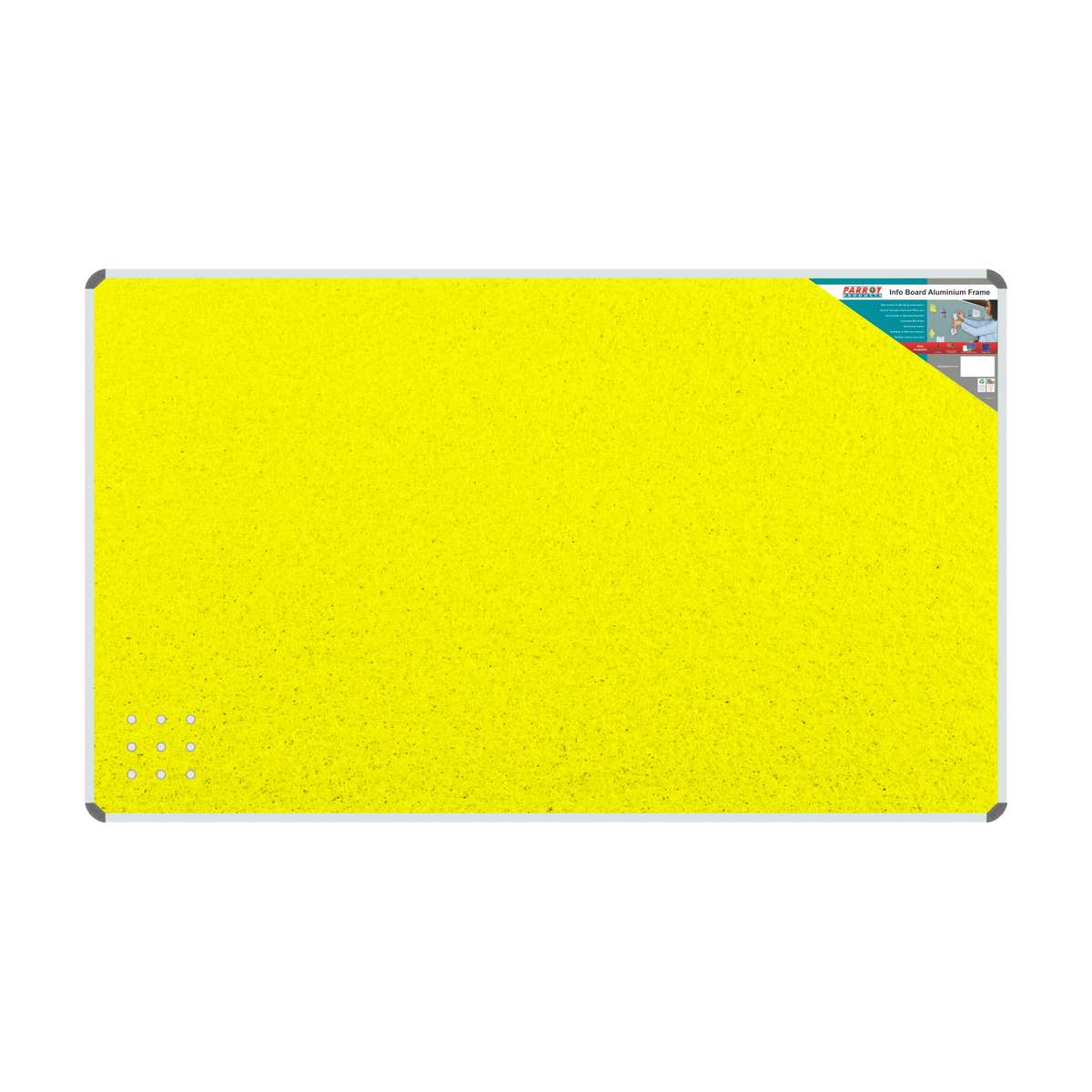 INFO BOARD ALUMINIUM FRAME 1500*900MM YELLOW