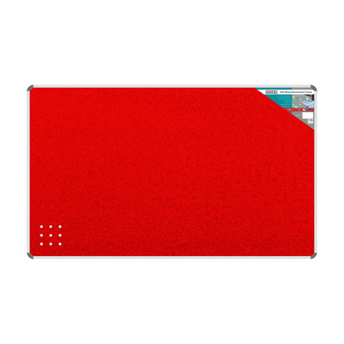 INFO BOARD ALUMINIUM FRAME 2000*1200MM RED