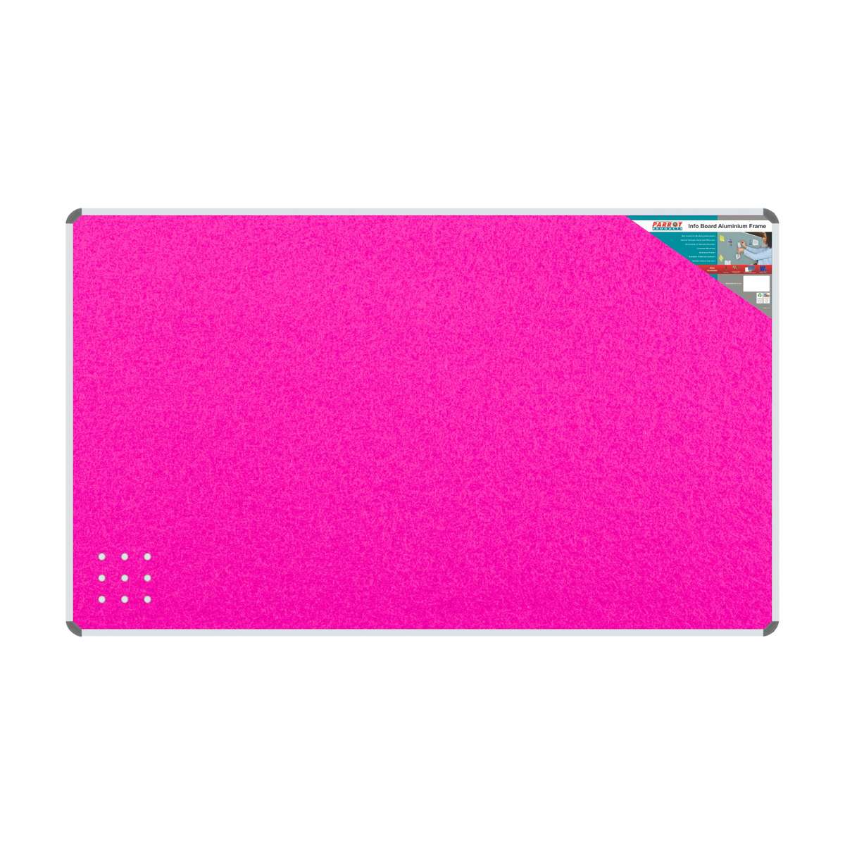 INFO BOARD ALUMINIUM FRAME 2400*1200MM PINK