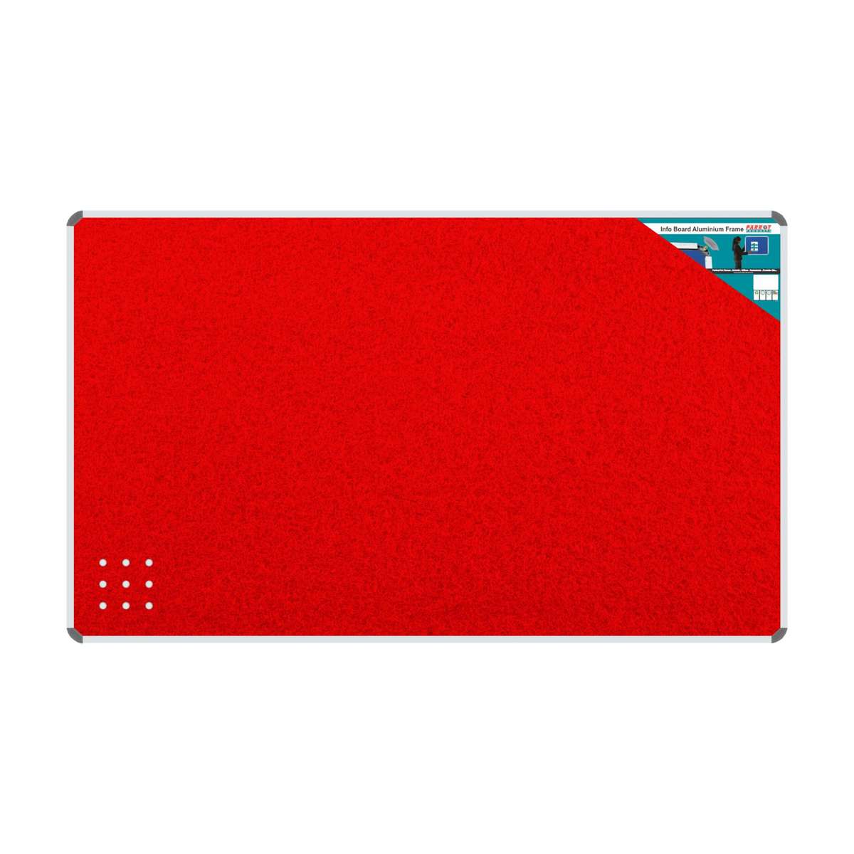 INFO BOARD ALUMINIUM FRAME 2400*1200MM RED