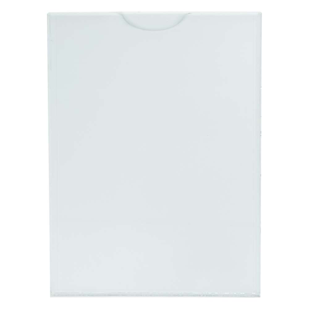PERSPEX POCKET CLEAR / WHITE BACKING A2 PORTRAIT