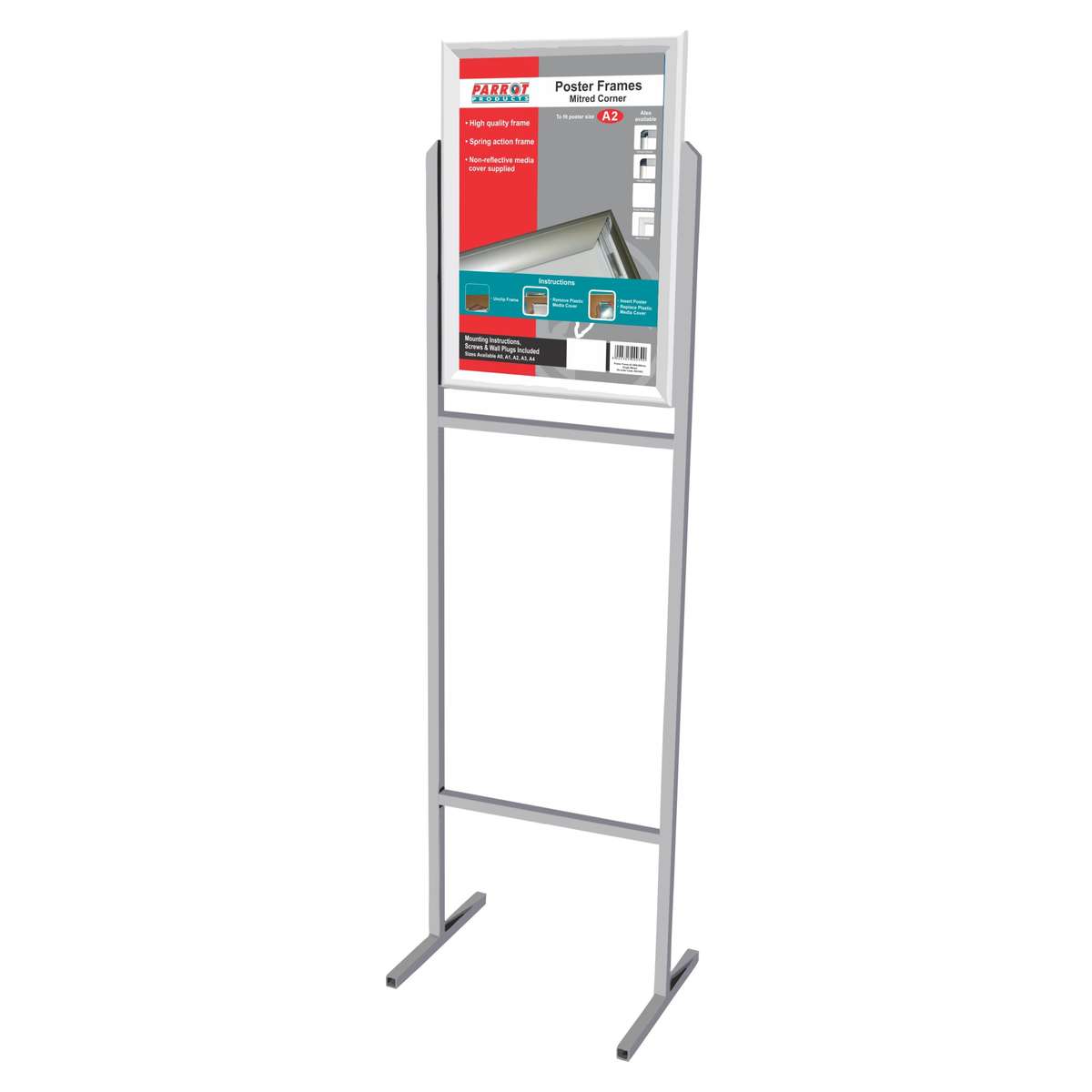 STAND POSTER FRAME STEEL DOUBLE SIDED A2