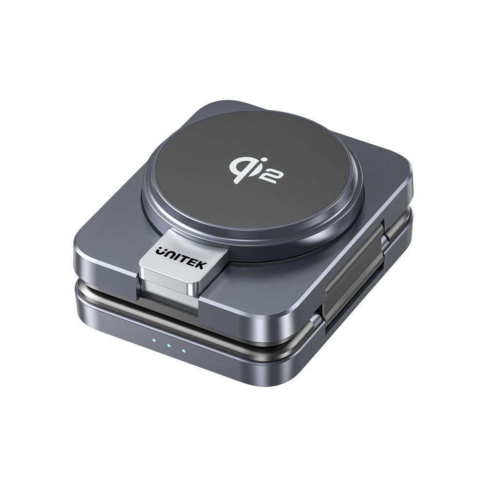 UNITEK P1300A 3-IN-1 QI2 FOLDABLE WIRELESS CHARGING STATION