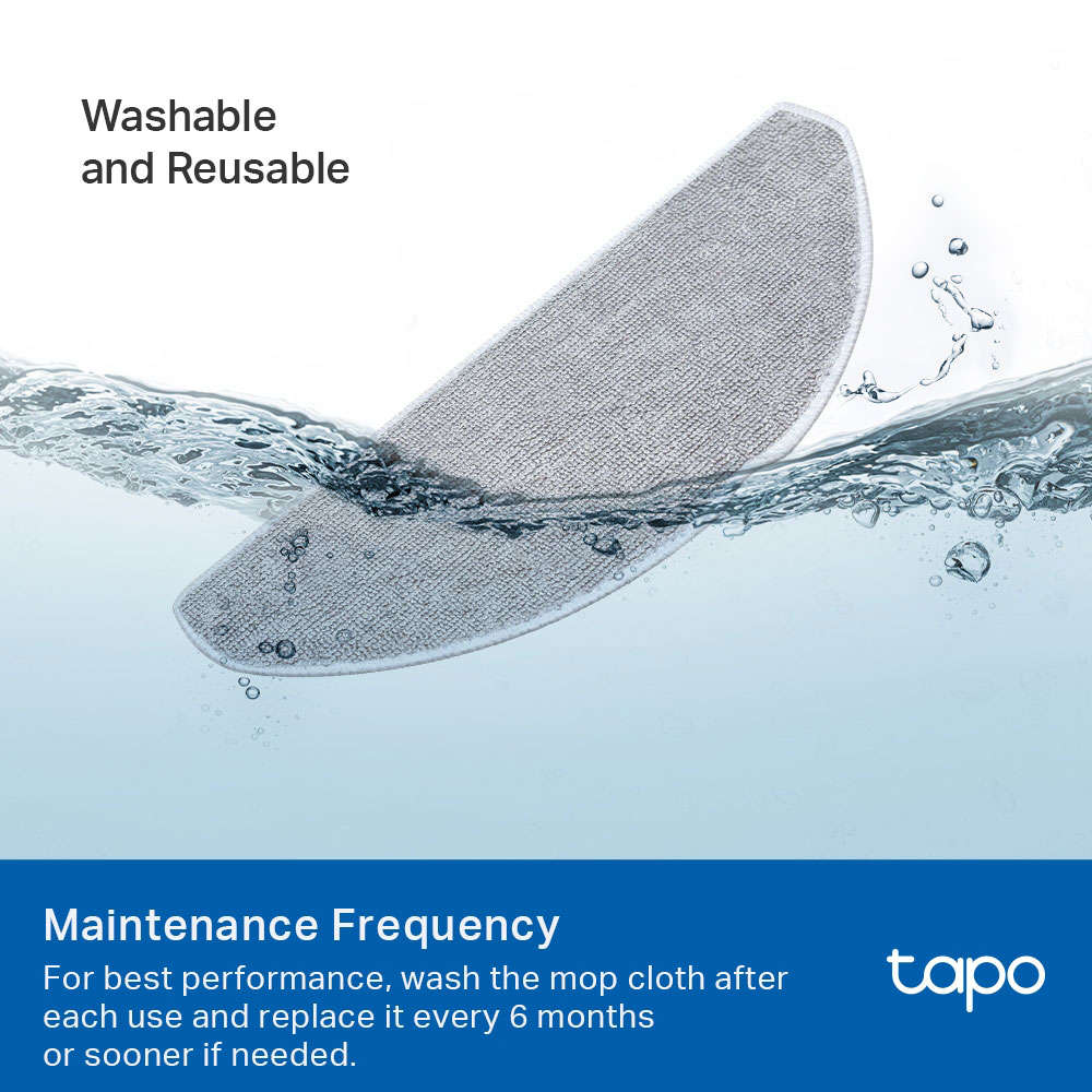 TP-LINK TAPO 5PC WASHABLE MOP CLOTH REPLACEMENT