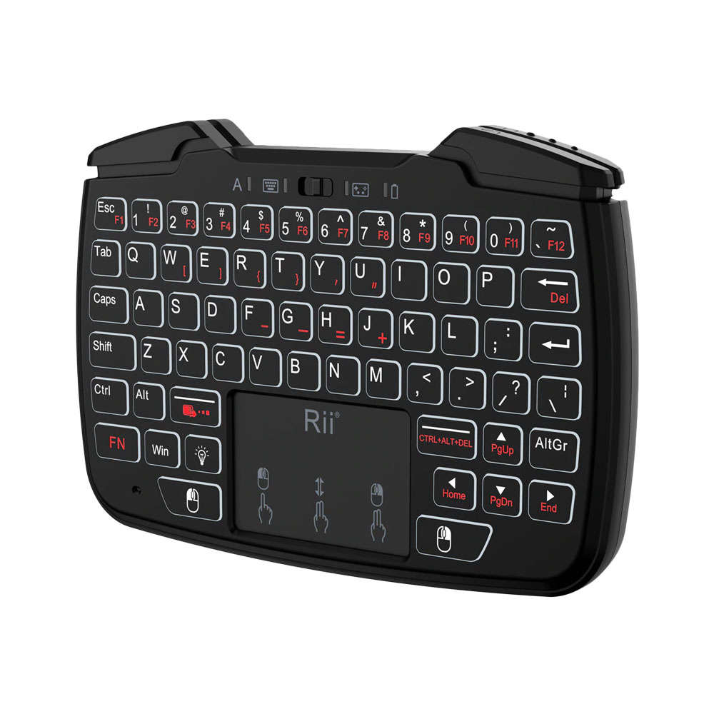 ZOWEETEK RII 2IN1 WIRELESS GAMEPAD & KEYBOARD BLK