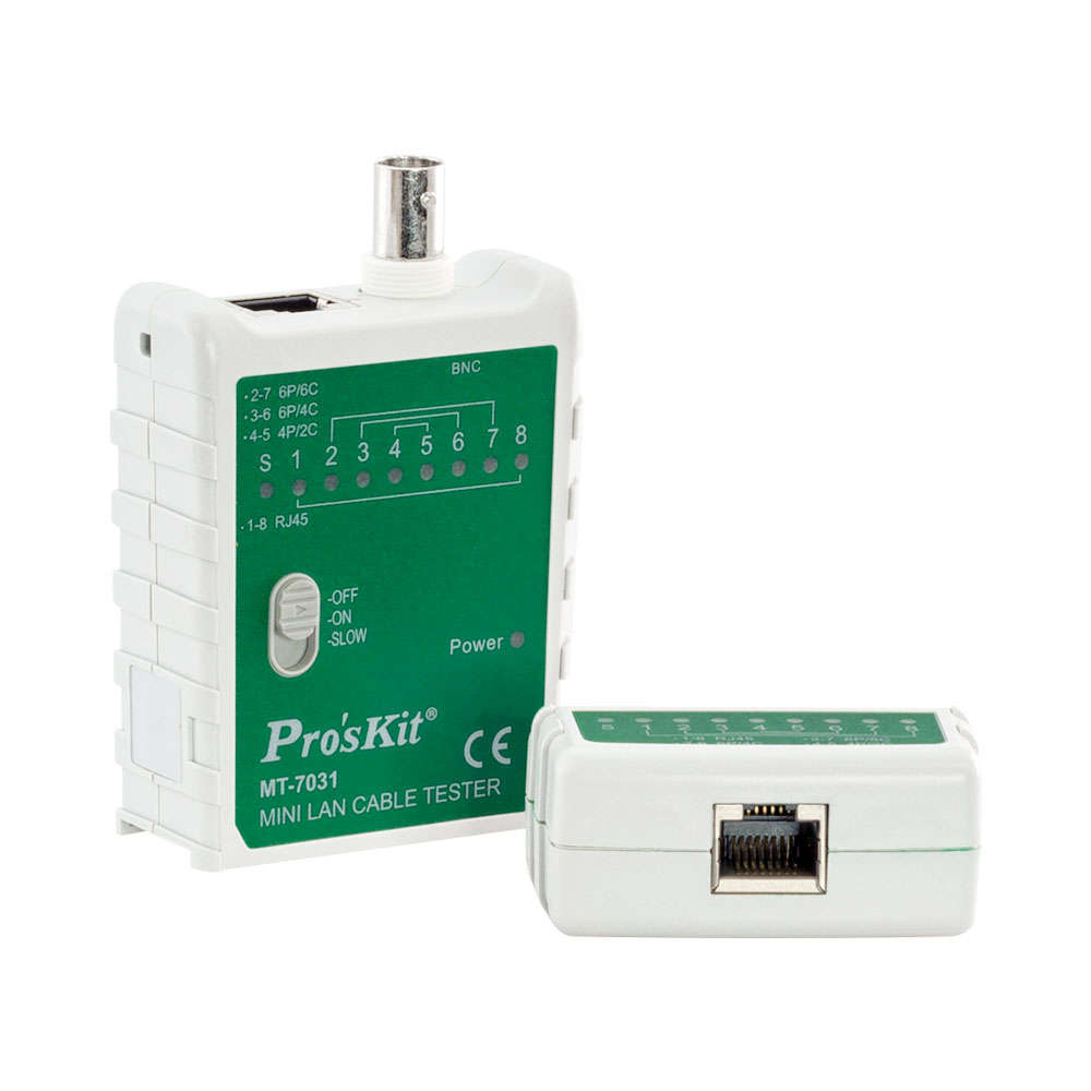 PROSKIT MINI LAN CABLE TESTER(RJ45,RJ11,12,22,BNC)
