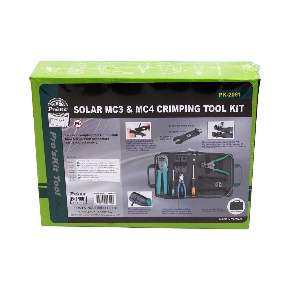 PROSKIT SOLAR MC3 & MC4 CRIMPING TOOL KIT