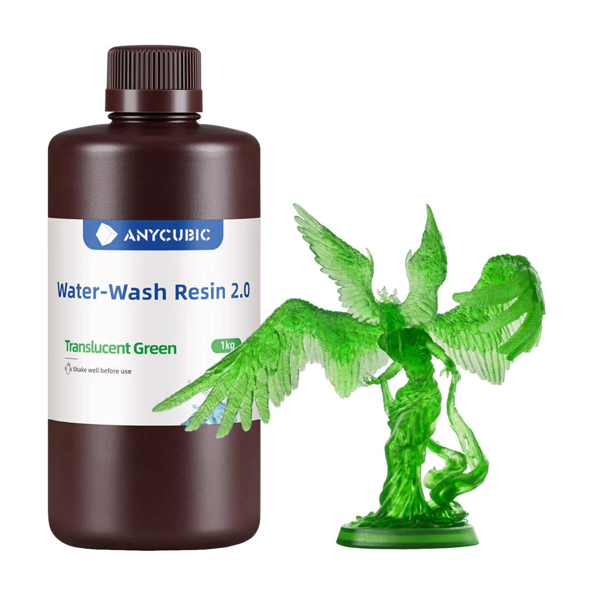 Anycubic Water Wash Resin 2.0  Translucent Green